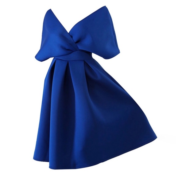 🛍 The SHAEL Soft Stretch Blue Dress - Picture 5 of 7